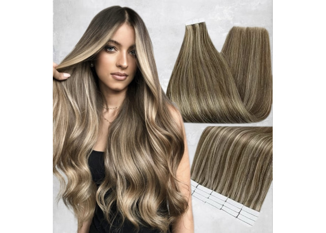 Extensii Tape In Diamond Balayage #6/Silver